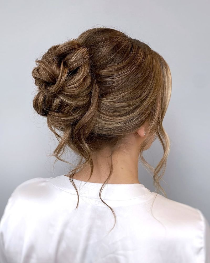 Twisted Bun with Tendrils