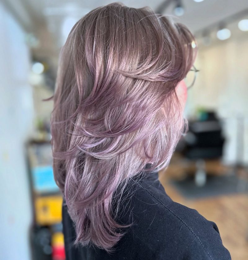 V-Cut with Pastel Highlights