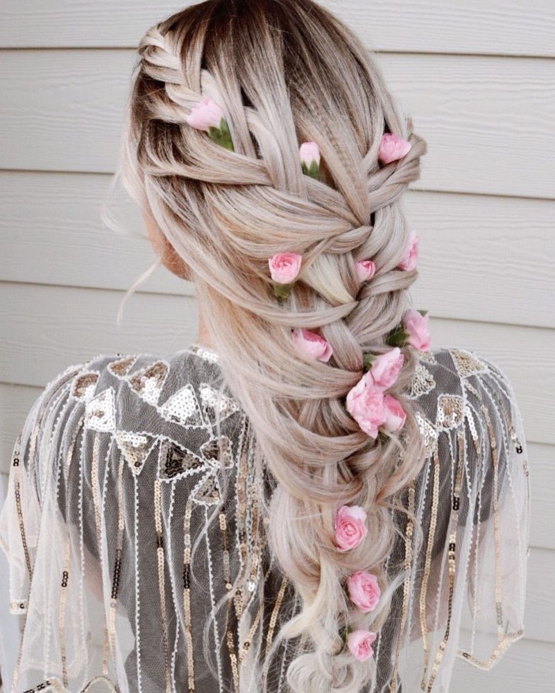 Floral Accent Braid