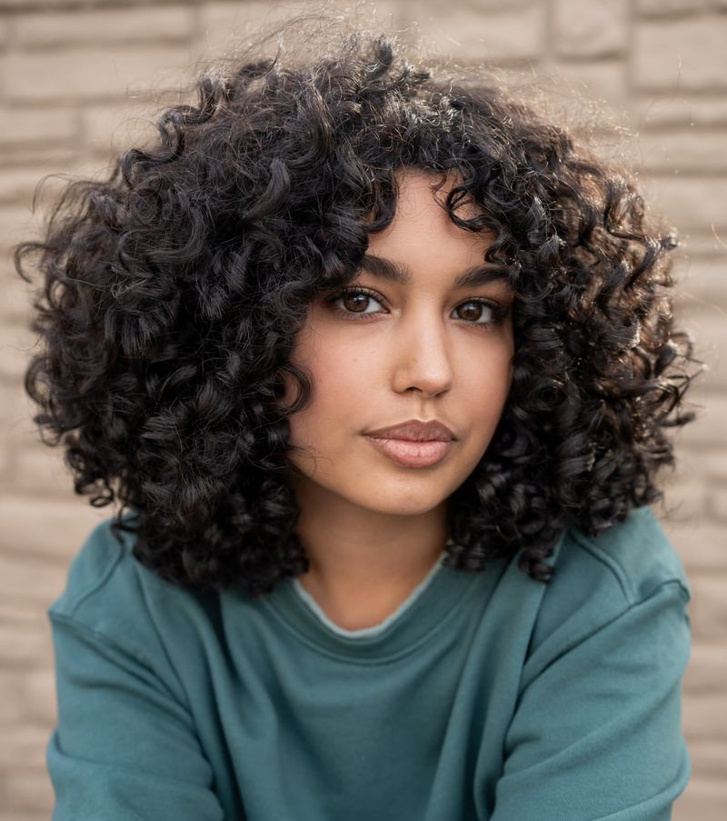 Voluminous Curly Afro