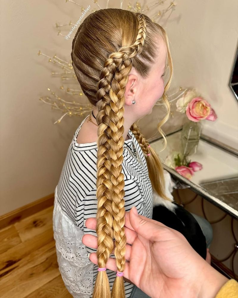 Waterfall Braided Pigtails