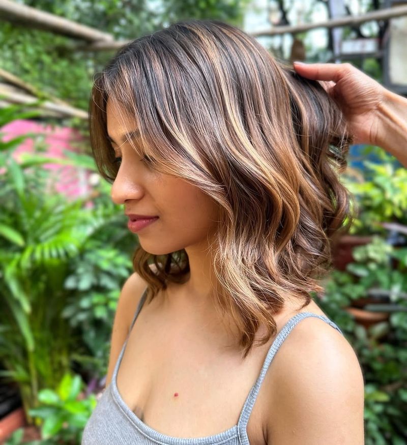 Wavy Bob with Highlights