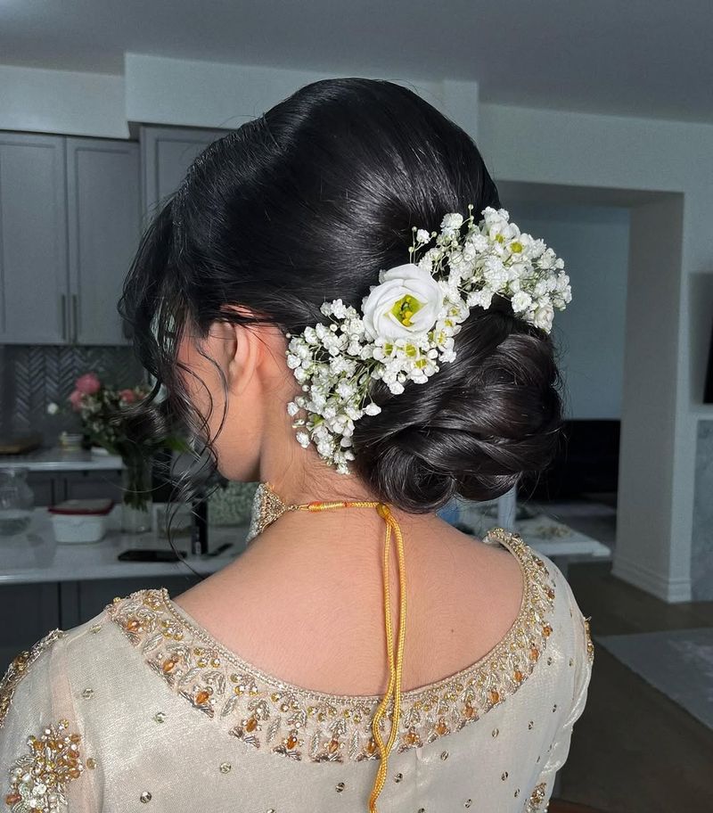 Whimsical Floral Bun