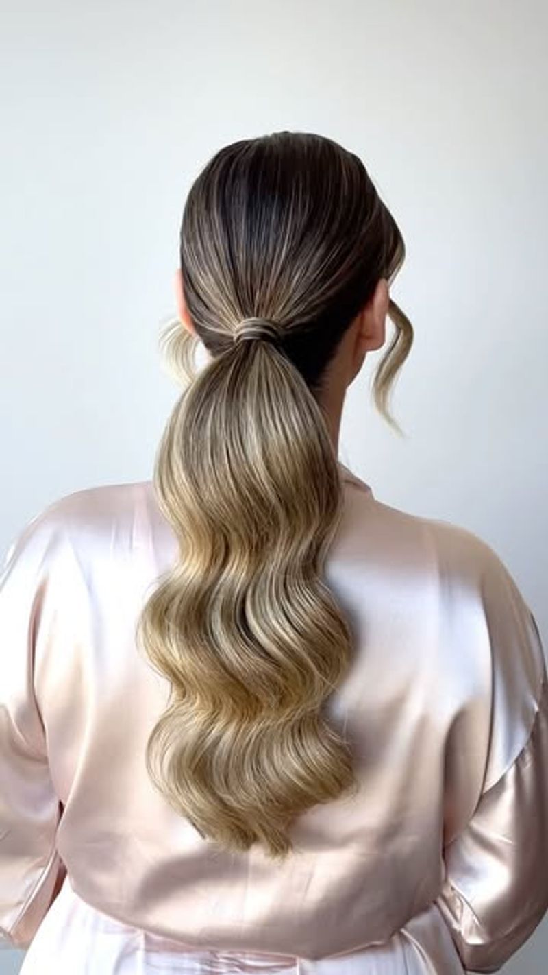 Wrapped Low Ponytail