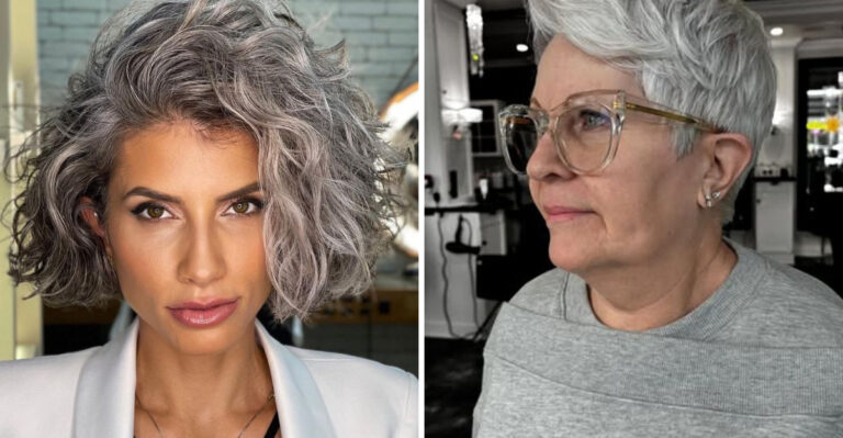 20 Cortes de Cabelo Curto Chiques que Ficam Fantásticos com Cabelos Grisalhos - E Mais 10 Que Não Vai Conseguir Resistir
