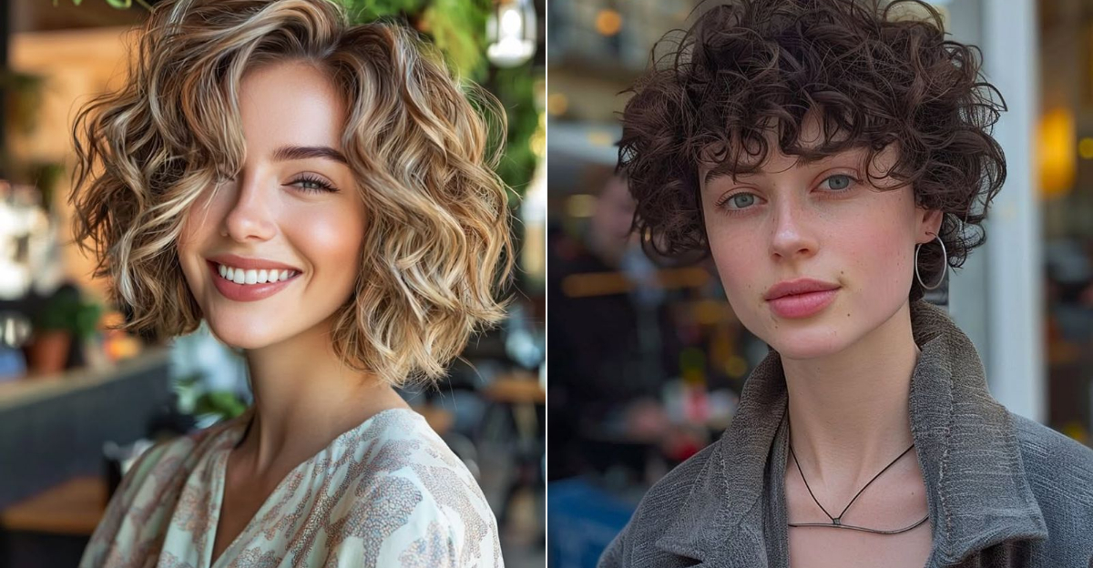 28 Charming Chin-Length Curly Hairstyles For A Sweet Look