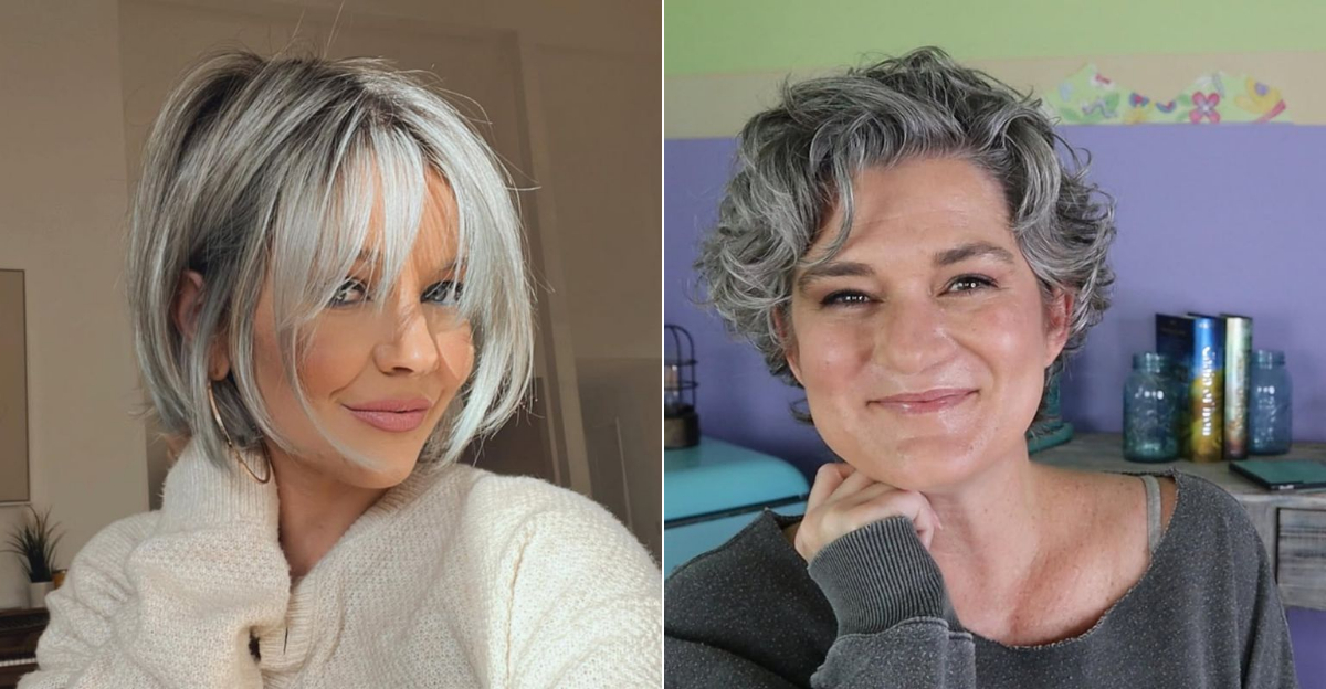 28 Chic Short Haircuts That Make Gray Hair Look Absolutely Stunning