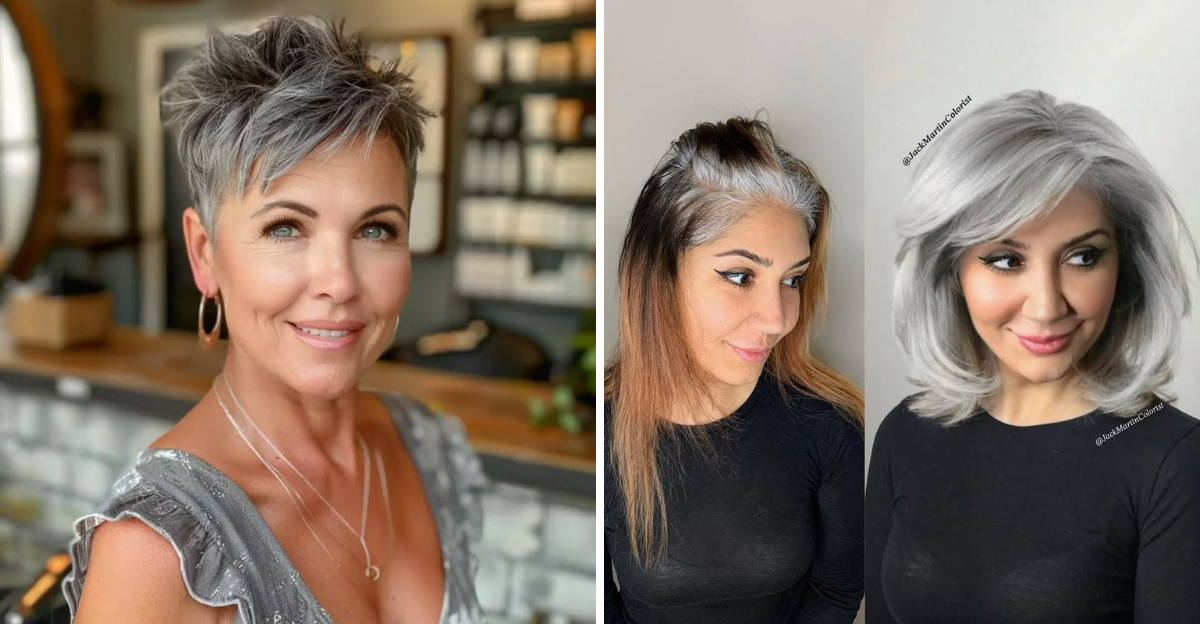 30 Best Short Haircuts To Camouflage Gray Hair