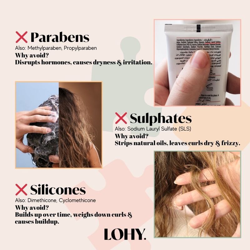 Avoid Sulfates and Silicones