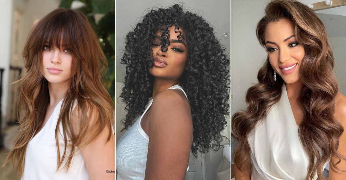 32 Stunning Long Hairstyles For Round Faces