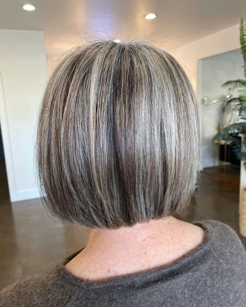 Classic Bob with Silver Highlights