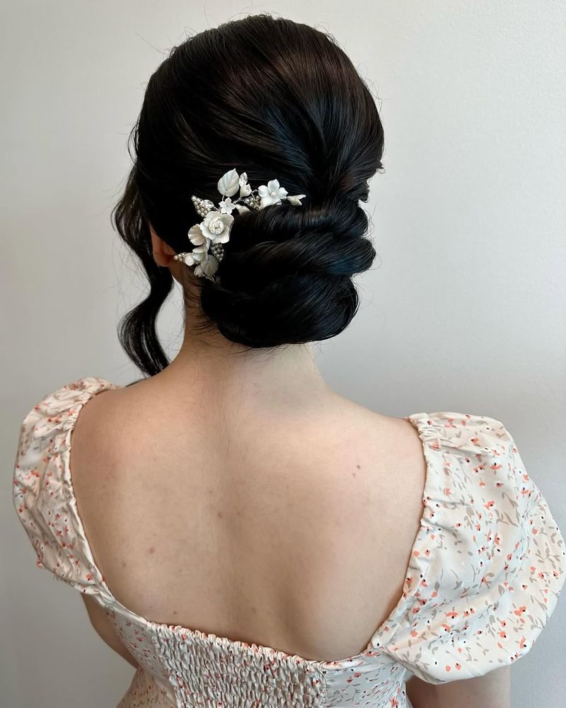 Twisted Bun with Lace