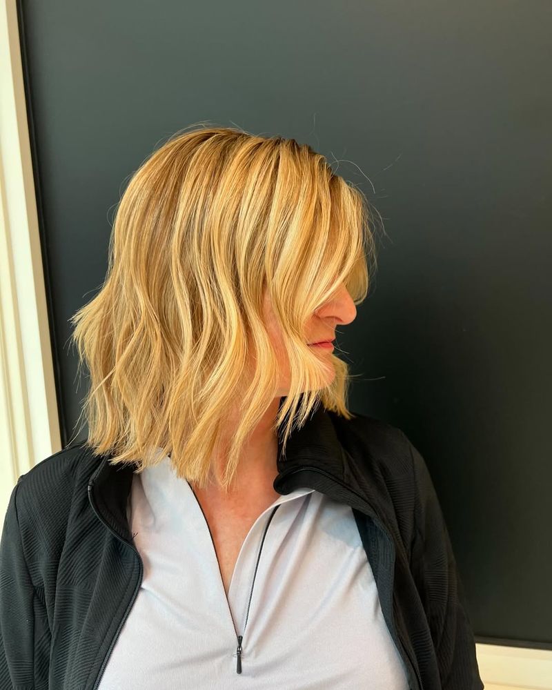 Soft Wavy Long Bob