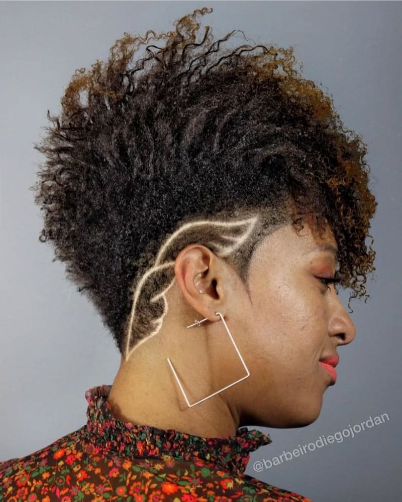 Short Curly Mohawk