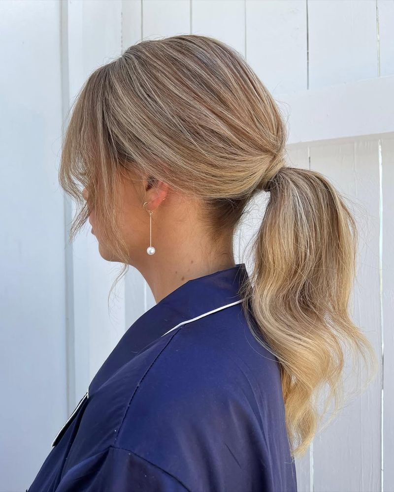 Sleek Low Ponytail