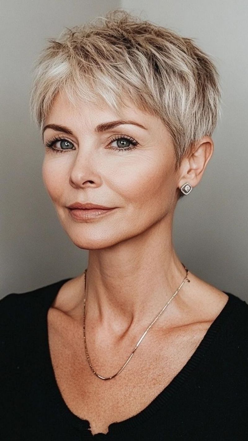 Bold Pixie with Micro Fringe