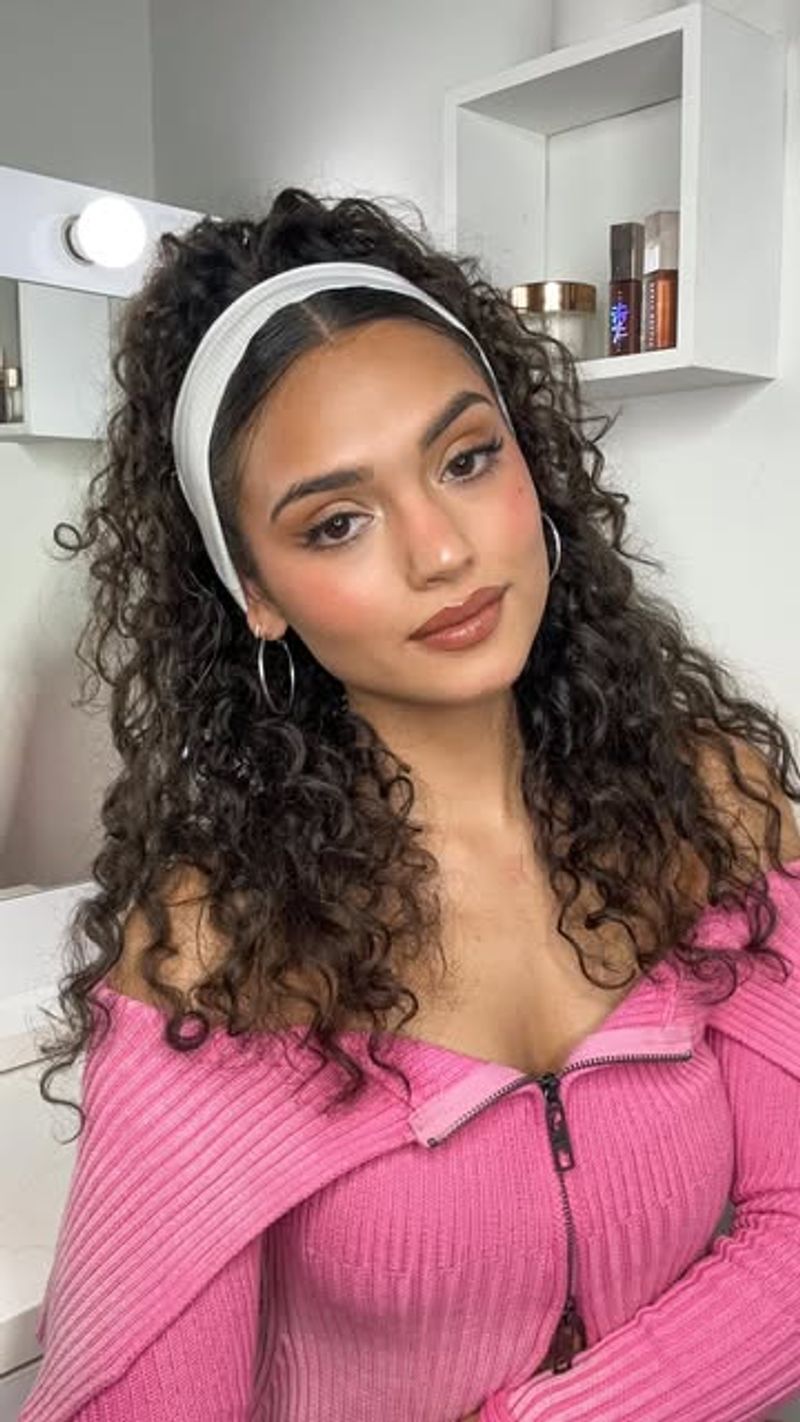 Curly Hair with Headband