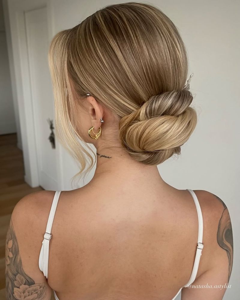 Polished Low Bun