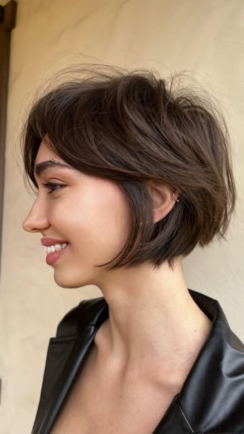 Textured Bob with Layers