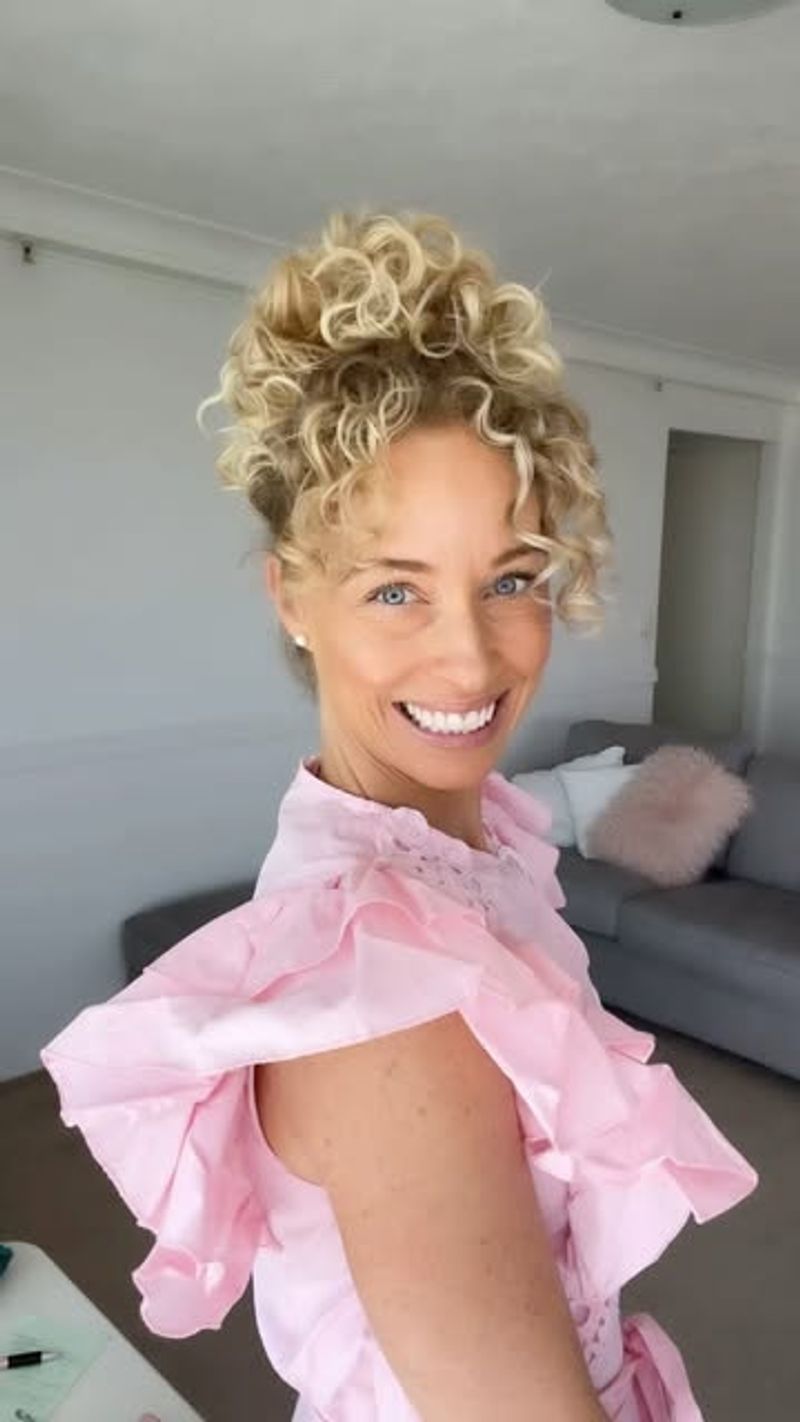 Charming Curly Updo