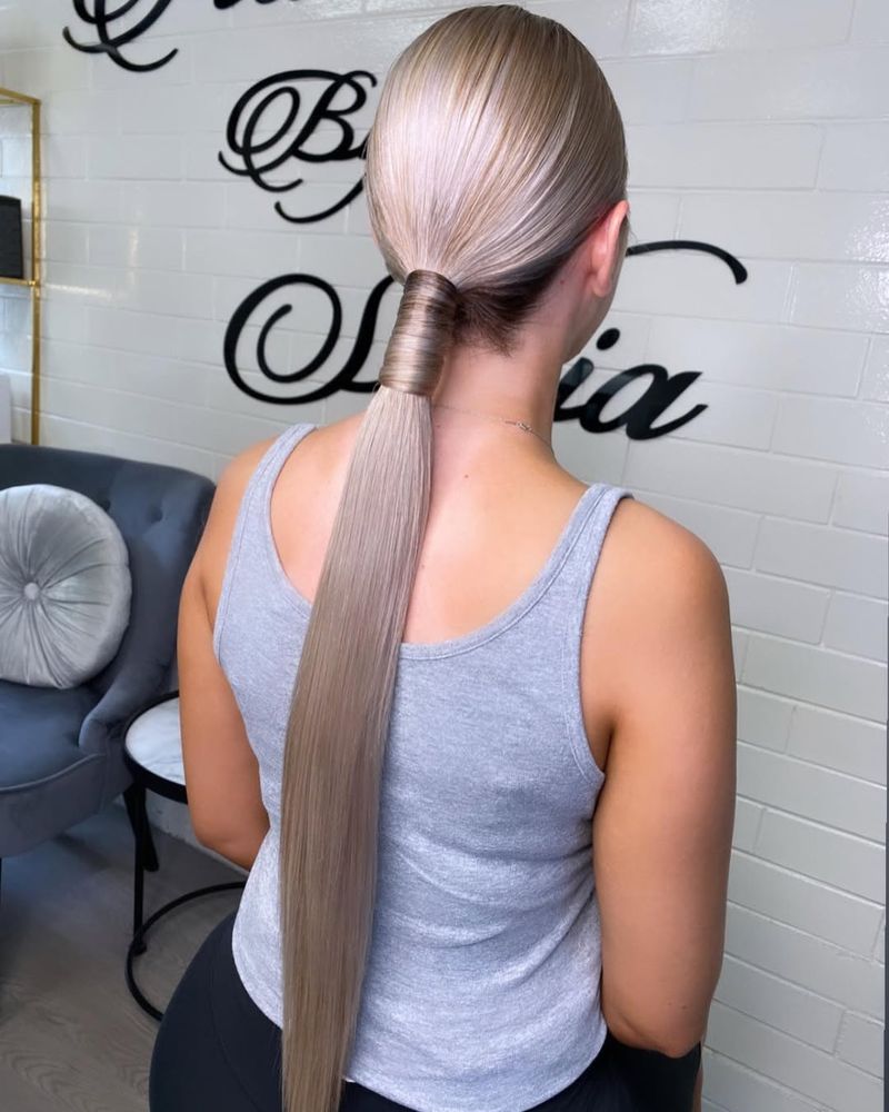 Sleek Low Ponytail