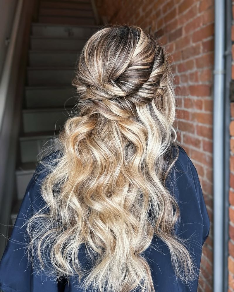 Twisted Half-Updo