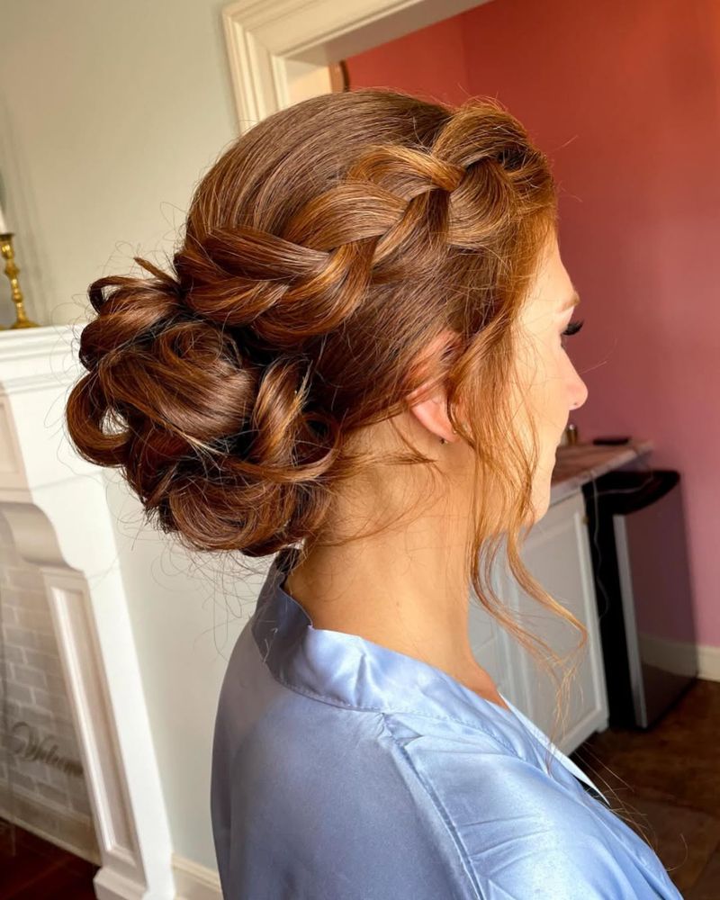 Side Braid Bun