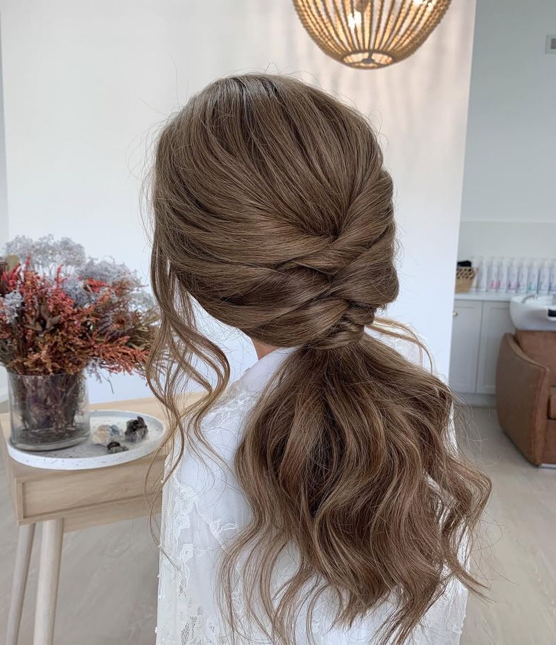 Twisted Low Ponytail