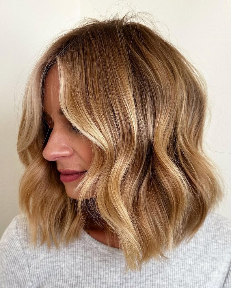 Voluminous Blonde Bob