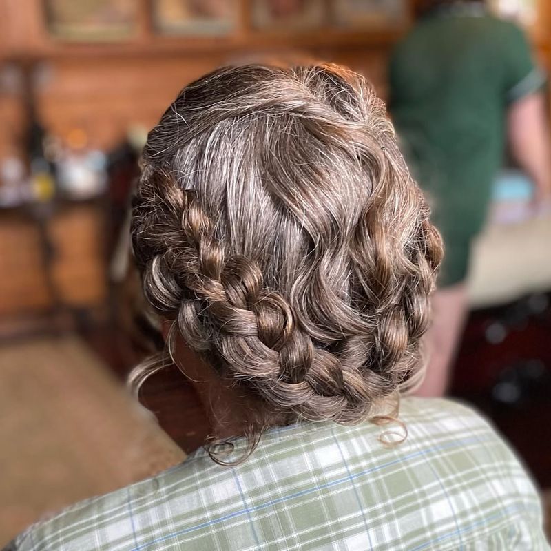 Couronne de tresses bohème