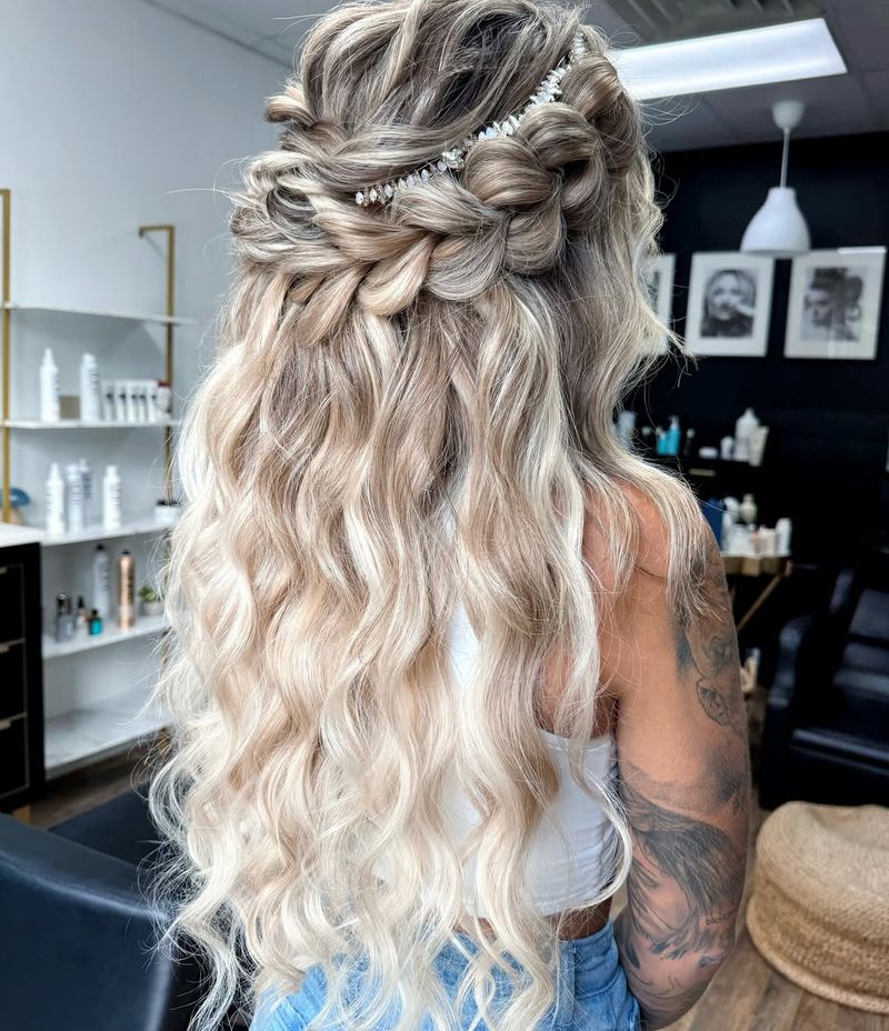 Braided Crown Half-Up