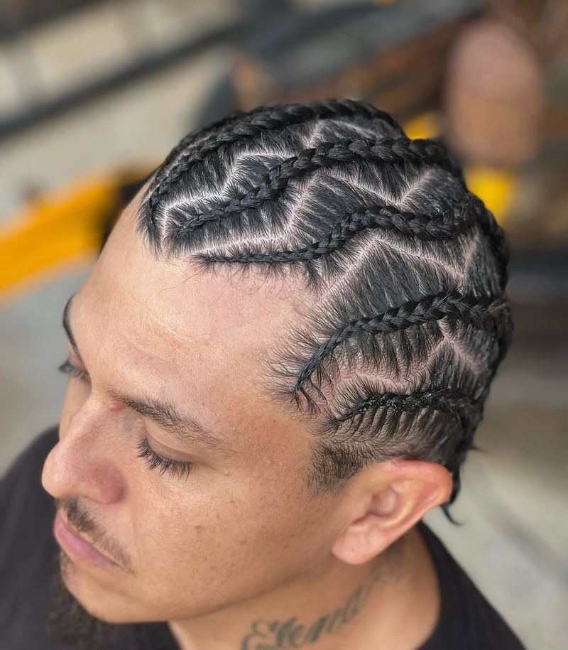 Zigzag Part Cornrows