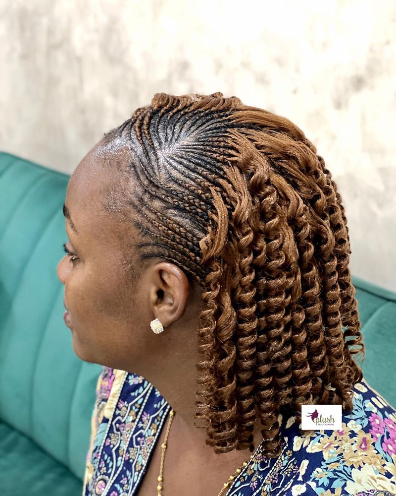 Cornrow and Twist Combo