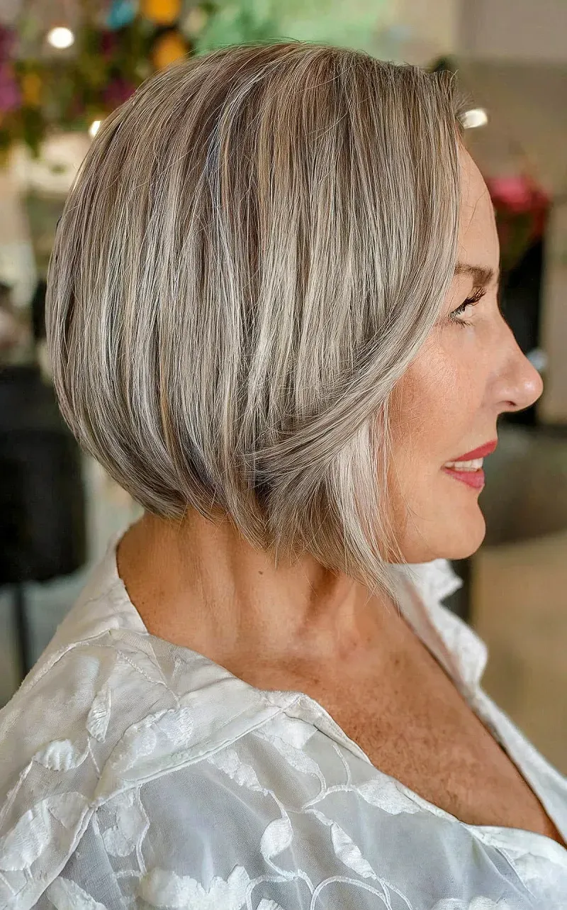 Sleek Asymmetrical Bob