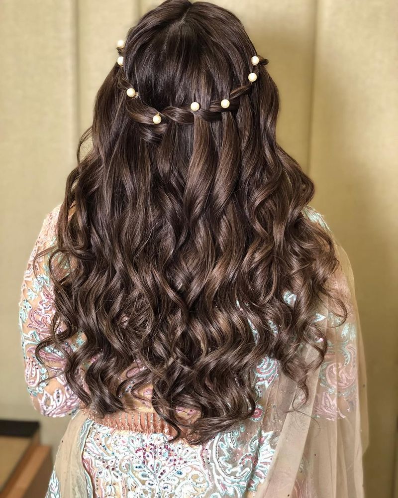 Curly Waterfall Braid