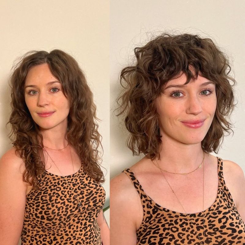 Tousled Curly Bob