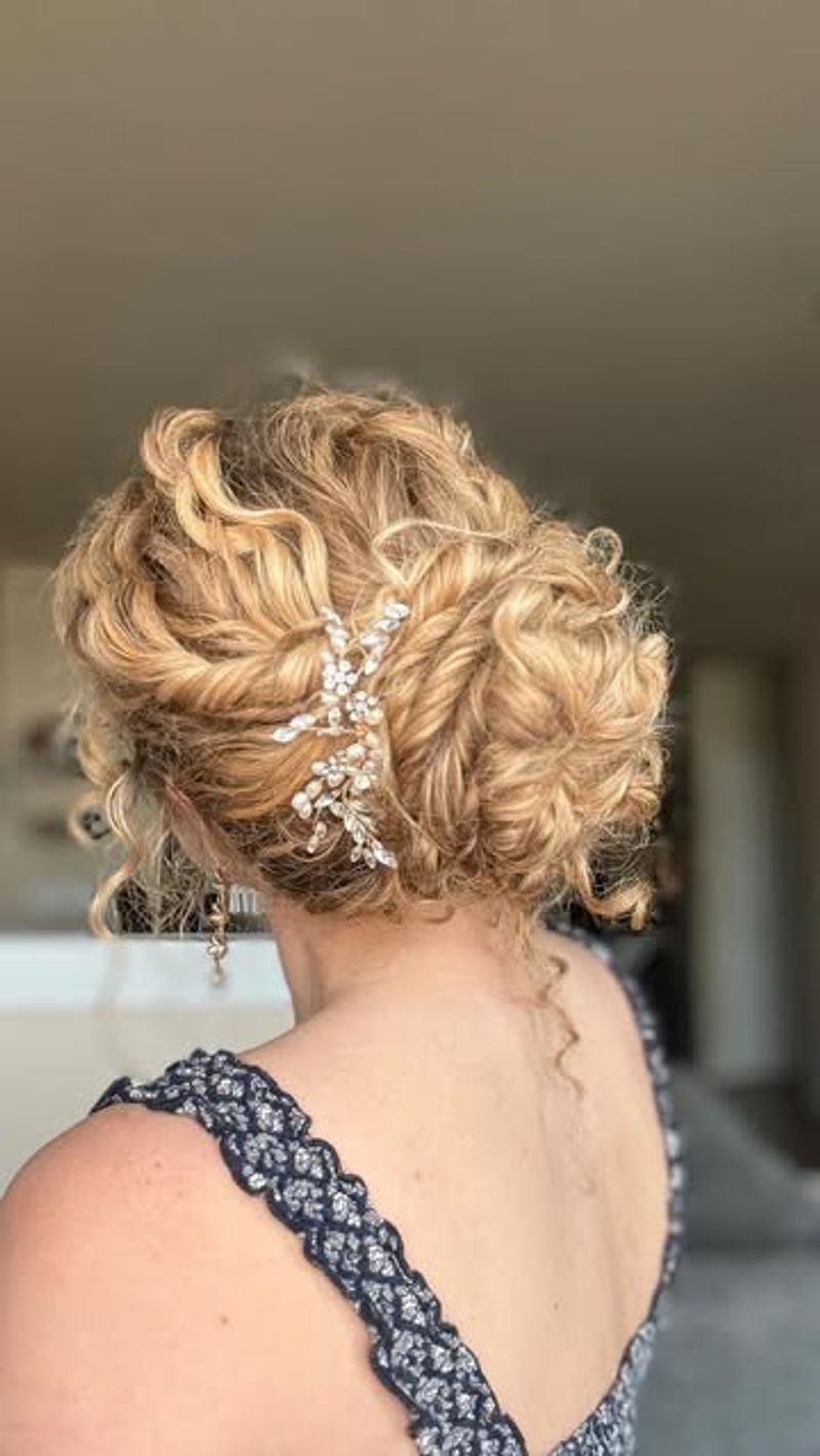 Pinned Curly Updo