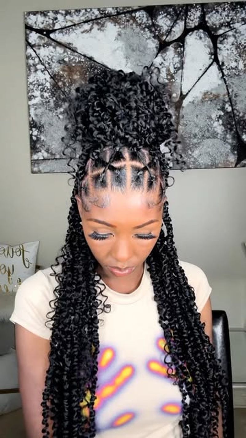 Twisted Front Braids