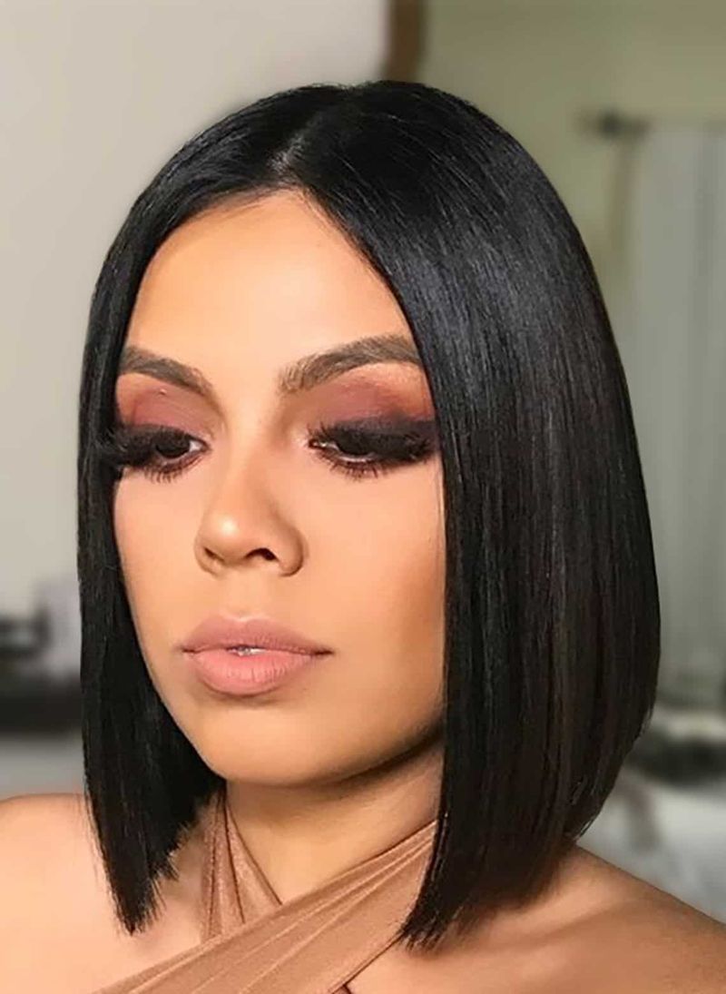 Cabelo liso e elegante