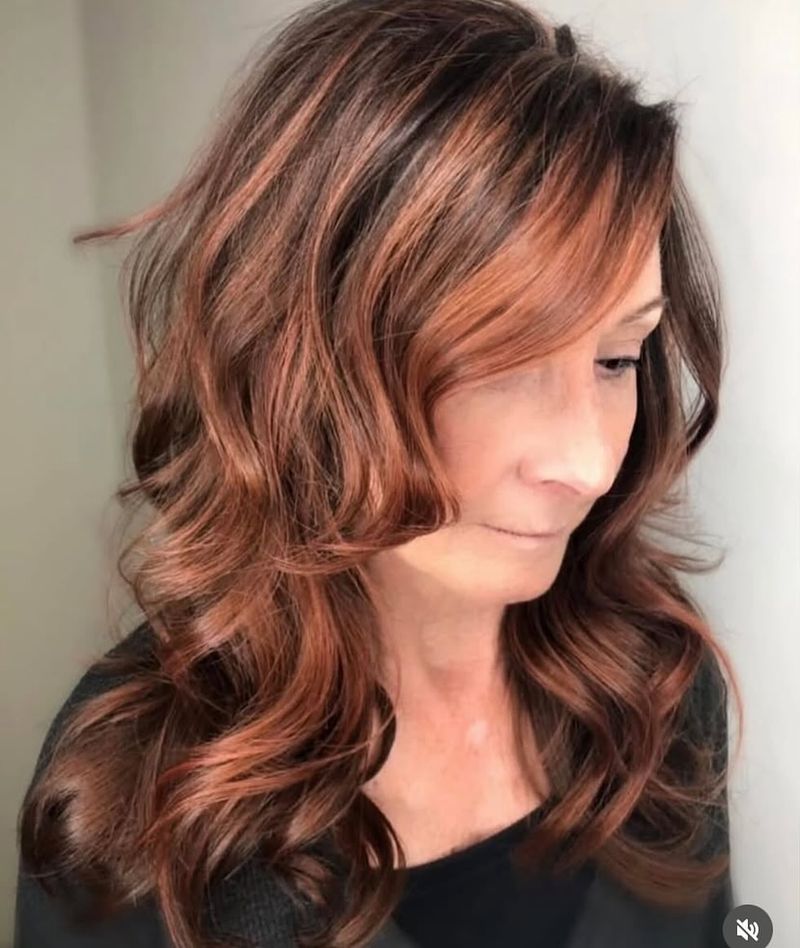 Espresso Brown with Rose Gold Highlights