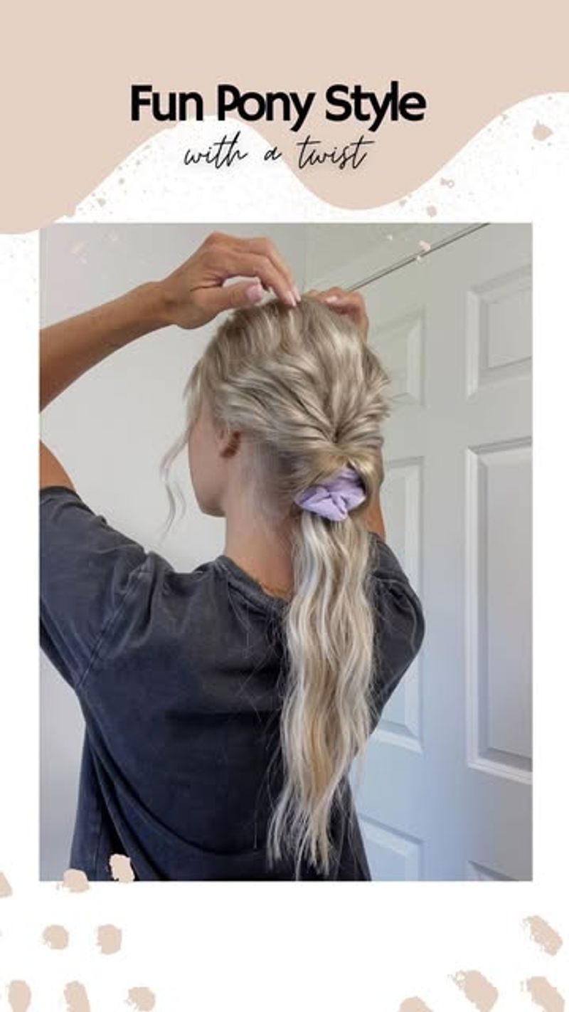 Low Ponytail with a Twist