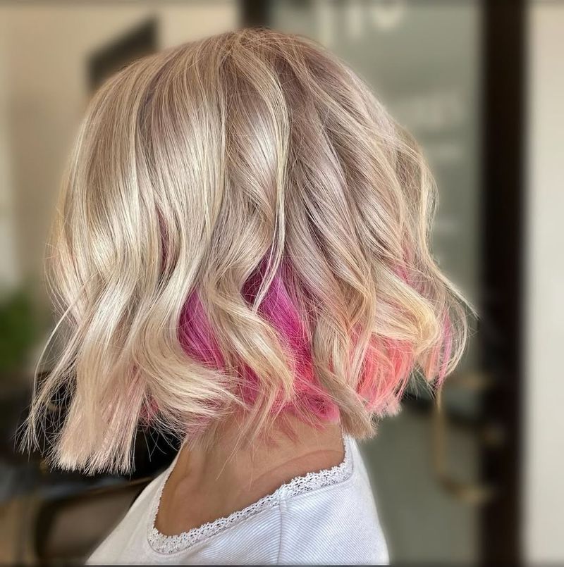 Long Blonde Bob with Ombre