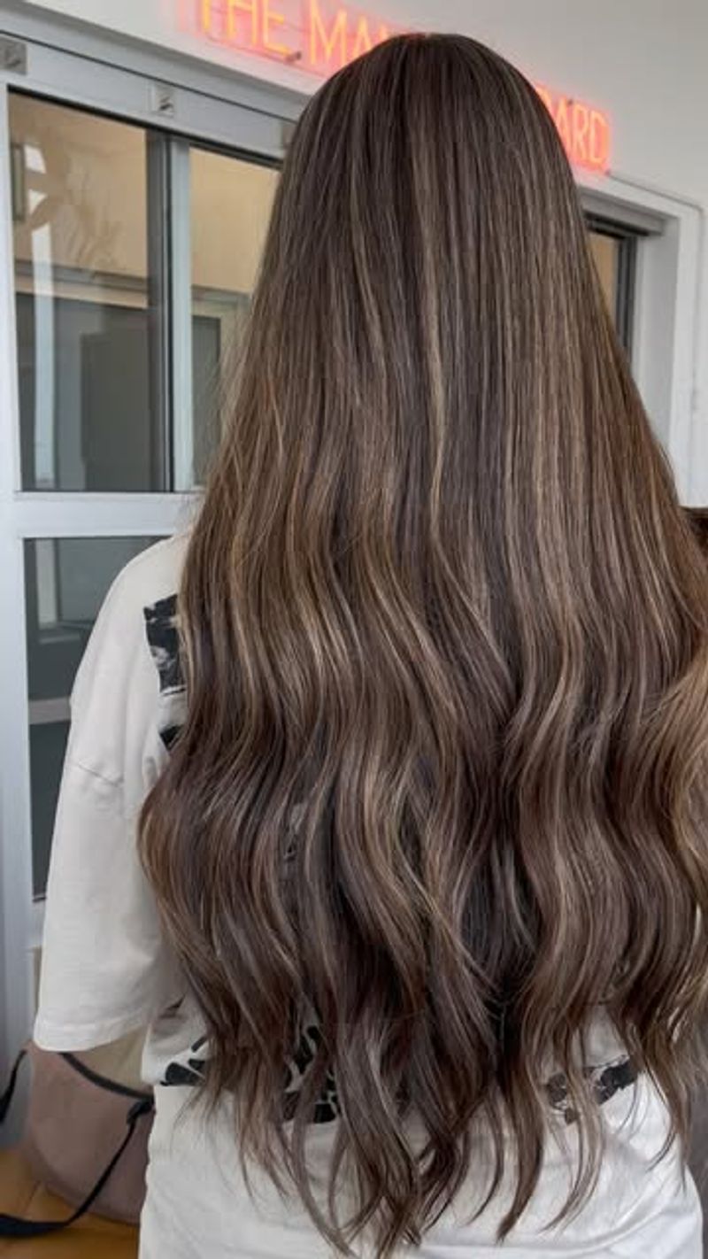 Sable Brown with Champagne Highlights