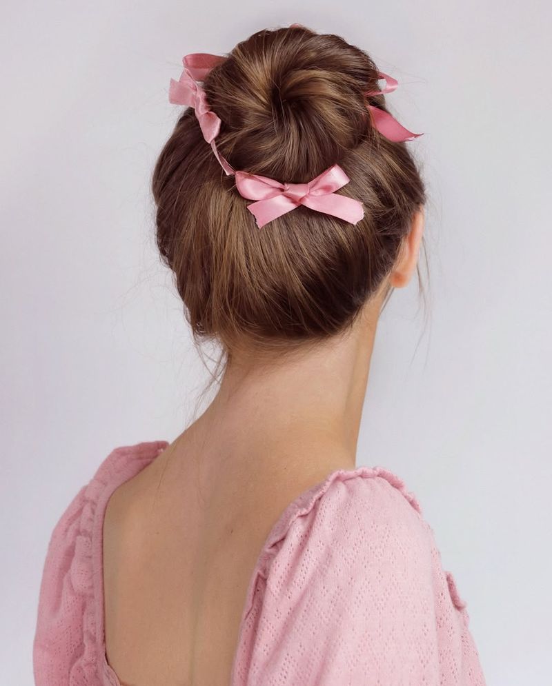 Chignon haut élégant