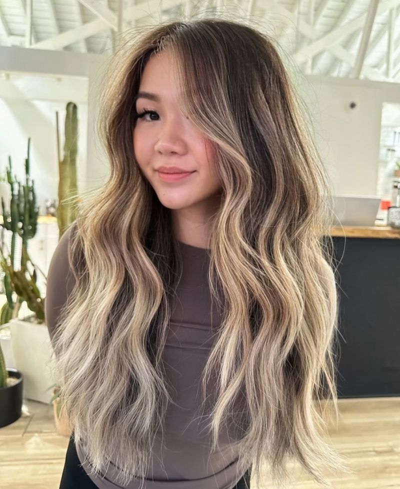 Strati piumati con Balayage