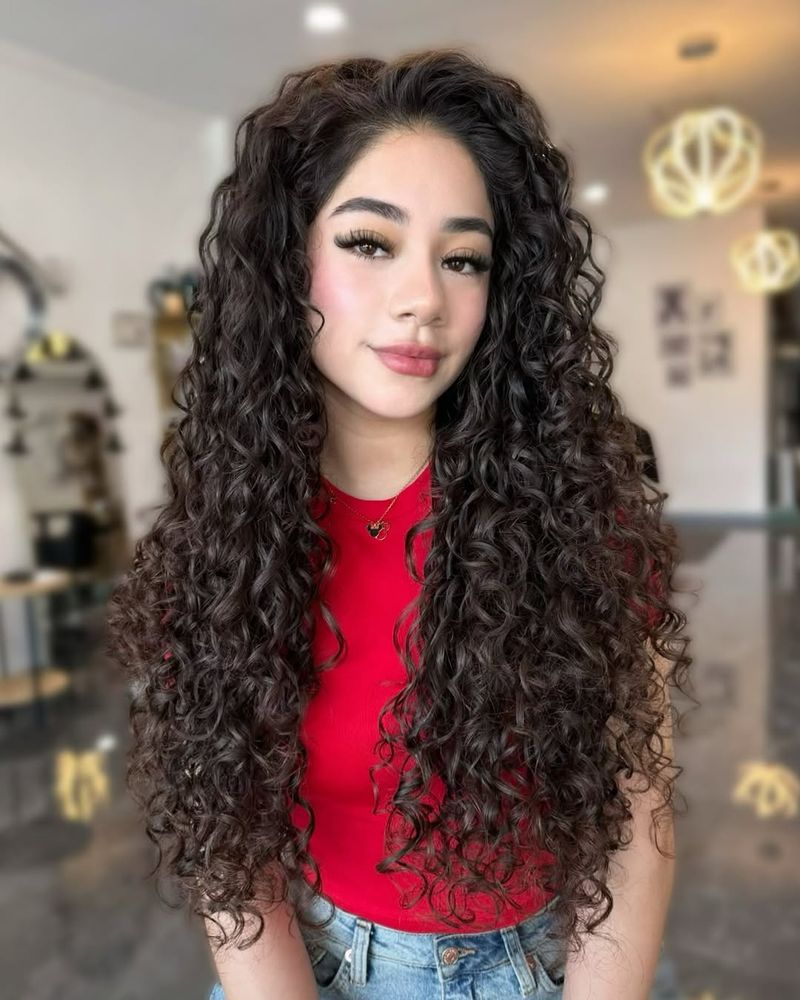 Feathered Layered Natural Curls