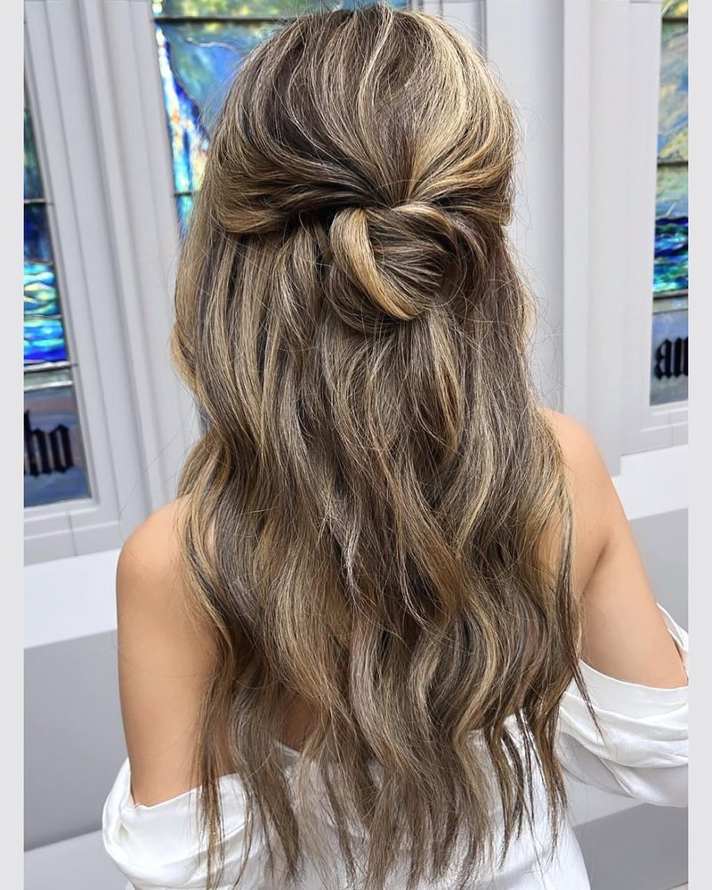 Knotted Half-Updo