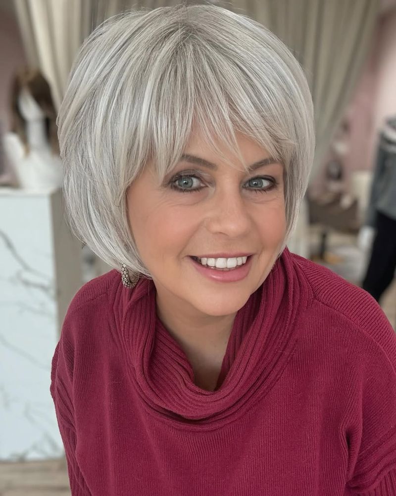 Chic Gray Fringe