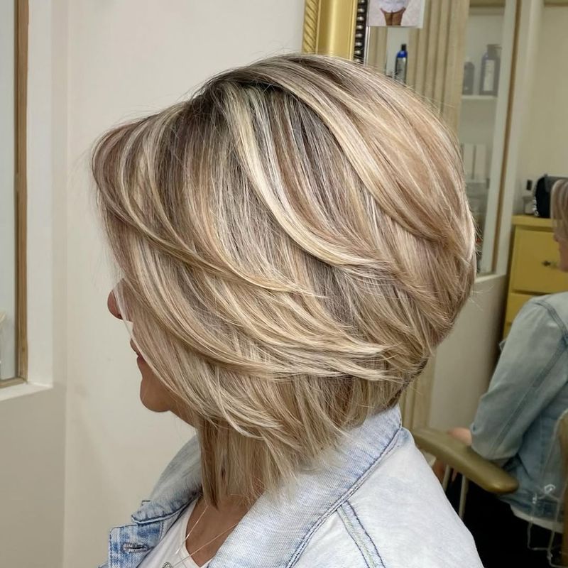 Textured Bob with Lowlights