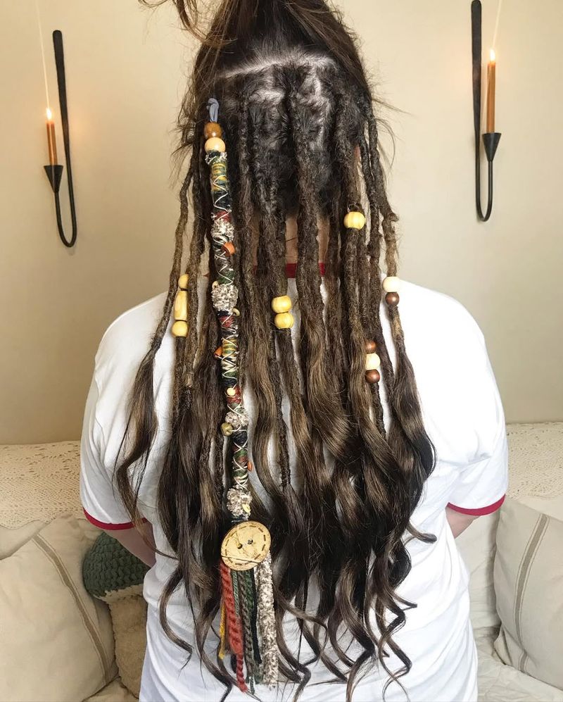 Dreadlocks with Heavy Beads